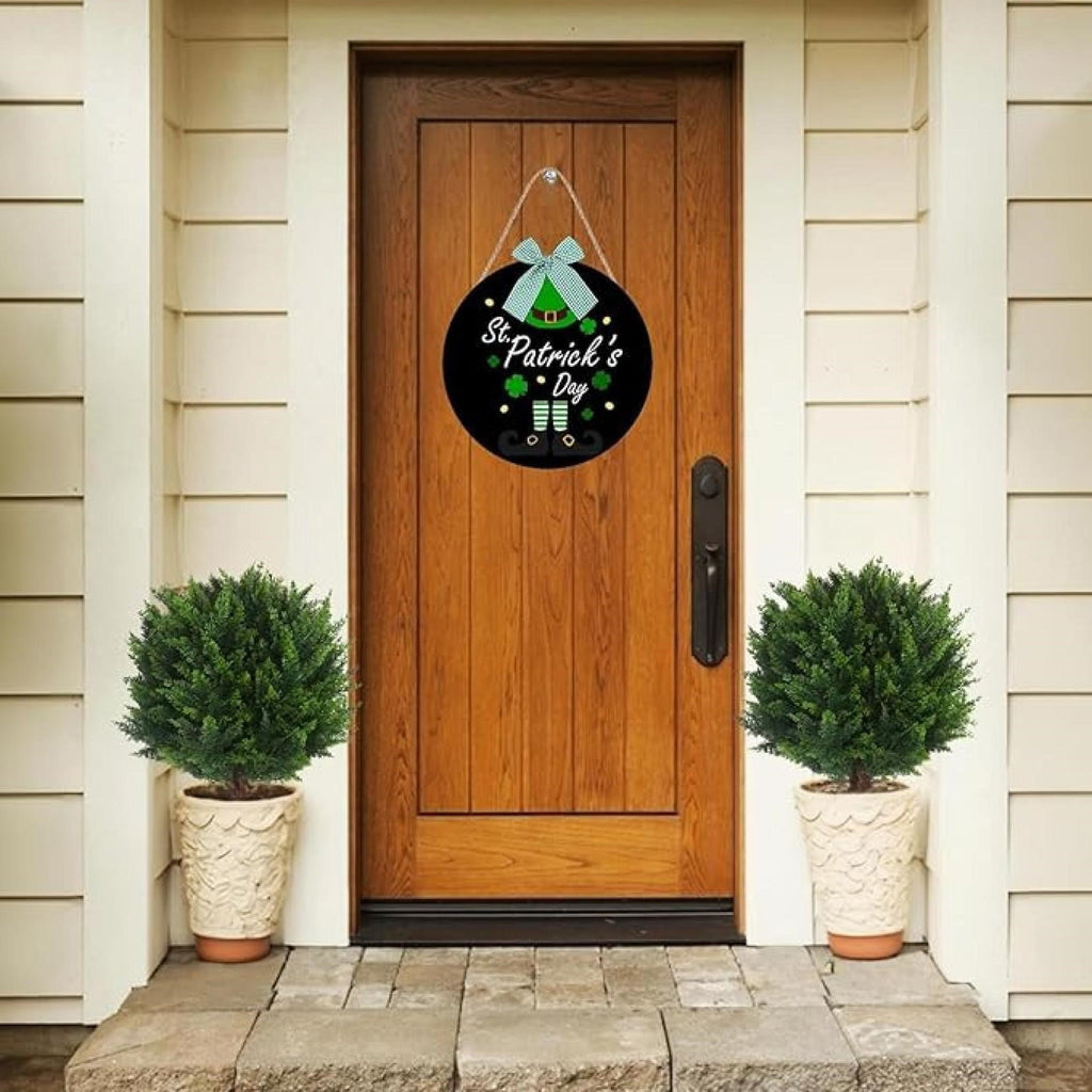 UV Resistant Artificial Cedar Topiary Ball Tree 25 Inch Fake Plants with Ground Spike Shrub Potted Artificial Plant for Outdoor Indoor Front Porch Garden