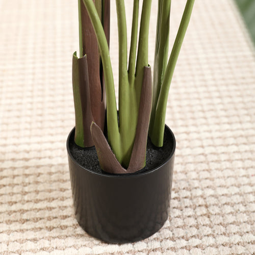 5 Feet Artificial Bird of Paradise Plant Fake Tropical Palm Tree for Indoor Outdoor, Perfect Faux Plants for Home Garden Office Store Decoration